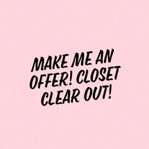 Closet clear out!! Please make an offer!